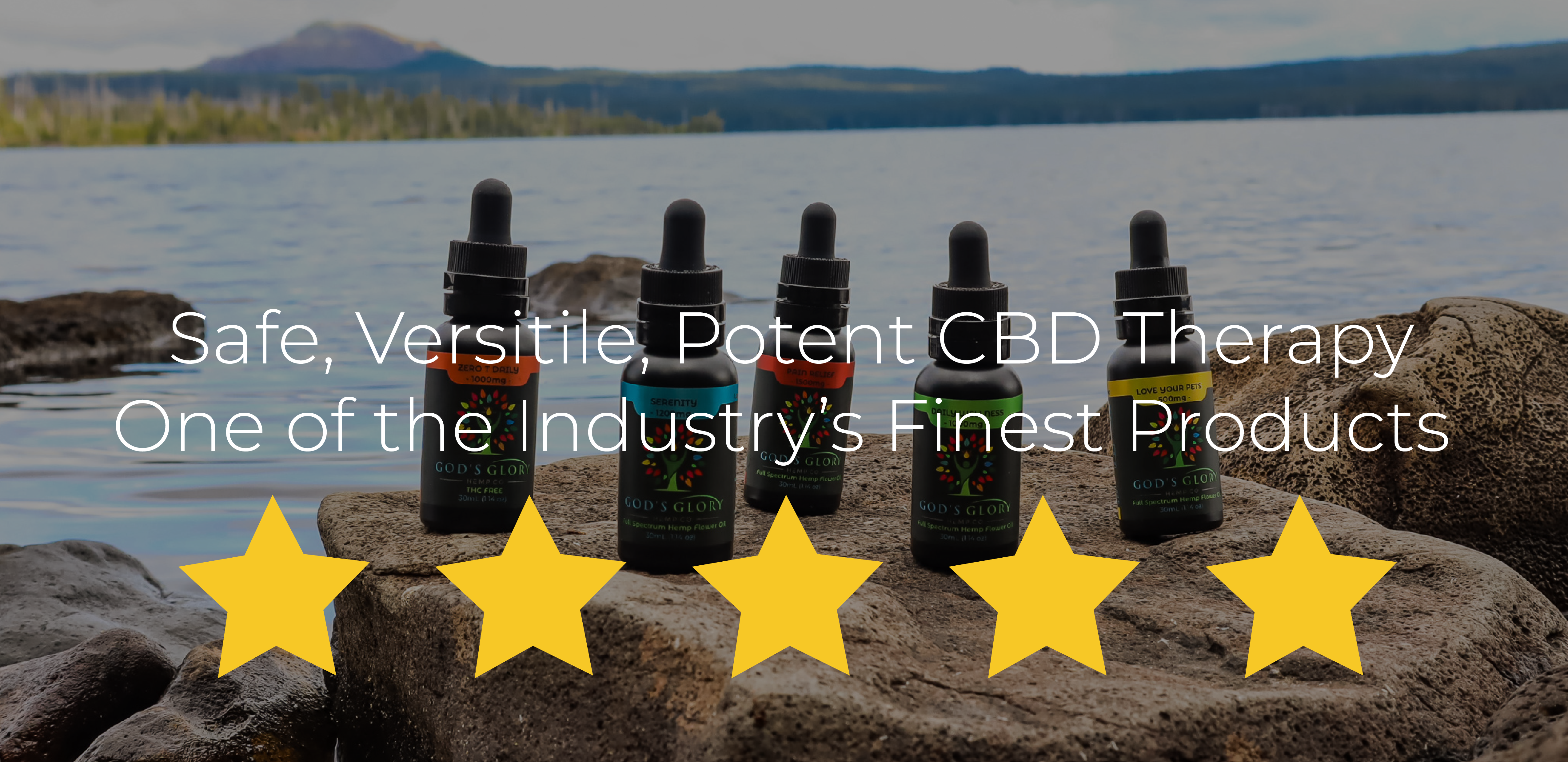Our 5-Star Rated CBD Tincture Products