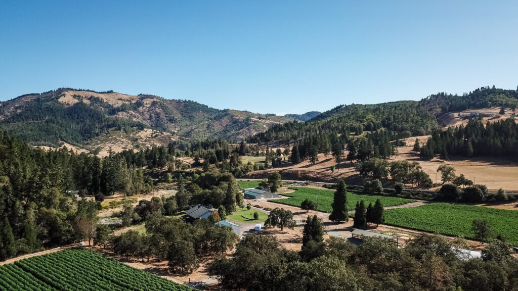 A Drone Flight Image from the God's Glory Hemp Company