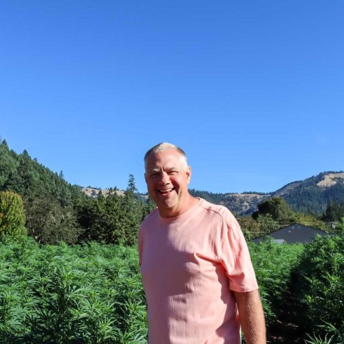 Our Owner Clint Thompson in a Hemp Field at God's Glory Hemp Company